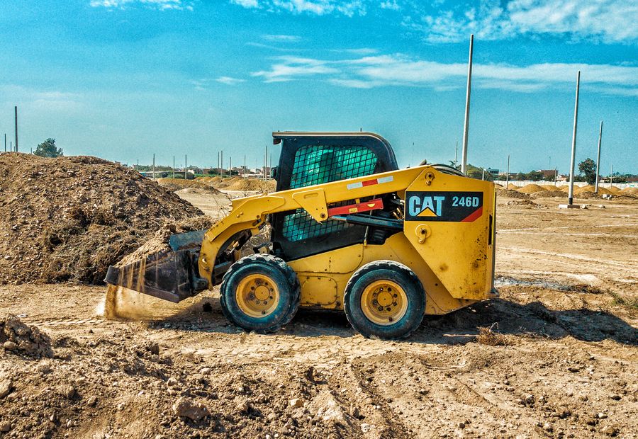 Building site and driveway corridor cleared on acreage outside Fayetteville